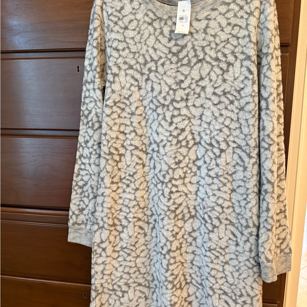 Lou & Grey Textured Gray Sweater Dress